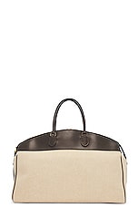 The Row George Bag in Beige & Brown, view 3, click to view large image.
