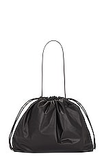 The Row Angy Hobo Bag in Dark Brown PLD, view 3, click to view large image.