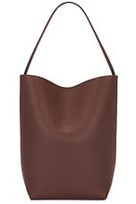 The Row Large Park Tote in BURNT WOOD, view 2, click to view large image.