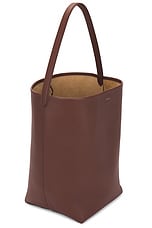 The Row Large Park Tote in BURNT WOOD, view 4, click to view large image.
