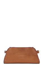 The Row Margaux EW Clutch in Brandy SHG, view 3, click to view large image.