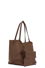 The Row Park Tote Three Bag in Dark Olive PLD, view 3, click to view large image.