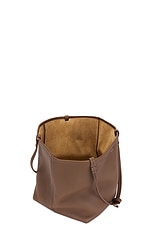 The Row Park Tote Three Bag in Dark Olive PLD, view 4, click to view large image.