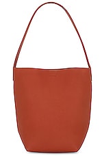 The Row Small N/S Park Tote Bag in Rust Pld, view 1, click to view large image.