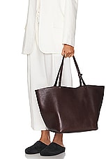 The Row XL Park Tote in Brown, view 2, click to view large image.
