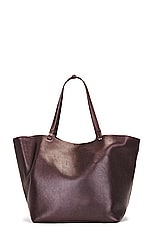 The Row XL Park Tote in Brown, view 3, click to view large image.
