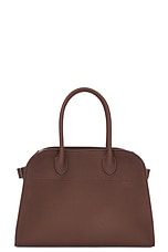 The Row Soft Margaux 10 Bag in Dark Mocha, view 2, click to view large image.