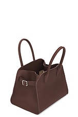The Row Soft Margaux 10 Bag in Dark Mocha, view 5, click to view large image.
