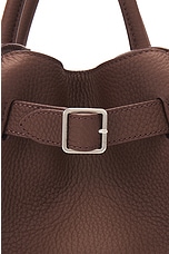 The Row Soft Margaux 10 Bag in Dark Mocha, view 7, click to view large image.