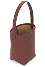 The Row Small Park Tote in BURNT WOOD, view 4, click to view large image.