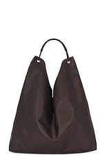 The Row Bindle 3 Bag in Dark Brown & Black, view 3, click to view large image.