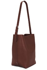 The Row Medium Park Tote Belt in New Burgundy, view 4, click to view large image.