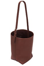 The Row Medium Park Tote Belt in New Burgundy, view 5, click to view large image.