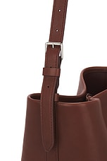 The Row Medium Park Tote Belt in New Burgundy, view 7, click to view large image.