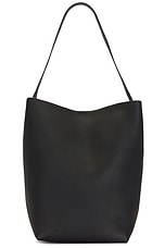 The Row Large N/S Tote Hook Bag in Black ANG, view 1, click to view large image.