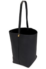 The Row Large N/S Tote Hook Bag in Black ANG, view 5, click to view large image.