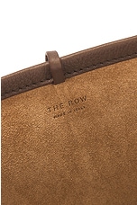 The Row Small N/S Park Tote Bag in Dark Olive PLD, view 6, click to view large image.