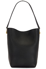 The Row Small NS Tote Hook Bag in Black ANG, view 1, click to view large image.