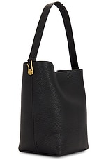 The Row Small NS Tote Hook Bag in Black ANG, view 4, click to view large image.