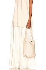 The Row Medium North South Park Tote Bag in Ivory PLD, view 2, click to view large image.
