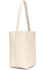 The Row Medium North South Park Tote Bag in Ivory PLD, view 4, click to view large image.
