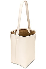 The Row Medium North South Park Tote Bag in Ivory PLD, view 5, click to view large image.