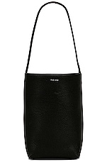 The Row Small North South Park Tote Bag in Black PLD, view 1, click to view large image.