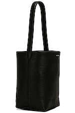 The Row Small North South Park Tote Bag in Black PLD, view 4, click to view large image.