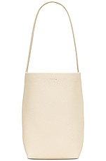 The Row Small North South Park Tote Bag in Ivory PLD, view 1, click to view large image.