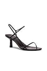 The Row Bare Heeled Sandals in Black, view 2, click to view large image.