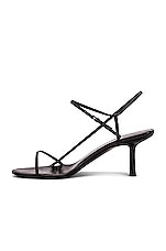 The Row Bare Heeled Sandals in Black, view 5, click to view large image.