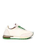The Row Owen Runner Sneakers in Ivory & Green | FWRD
