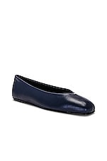 The Row Eva Ballerina Flats in Icy Blue, view 2, click to view large image.