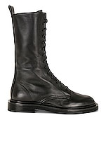 The Row Ranger Lace Up Boot in Black, view 1, click to view large image.