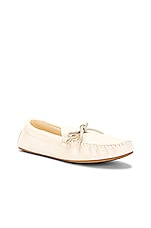 The Row Lucca Moccasin in Milk, view 2, click to view large image.