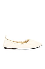 The Row Glove Ballet Flat in Ivory, view 1, click to view large image.