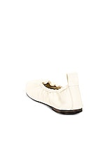 The Row Glove Ballet Flat in Ivory, view 3, click to view large image.