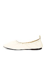 The Row Glove Ballet Flat in Ivory, view 5, click to view large image.