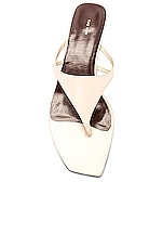 The Row Graphic Thong Kitten Sandal in Ivory, view 4, click to view large image.