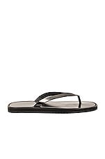 The Row City Flip Flop in Black, view 1, click to view large image.