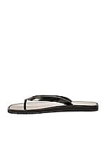 The Row City Flip Flop in Black, view 5, click to view large image.