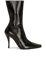 The Row Shrimpton High Boot in Black, view 1, click to view large image.