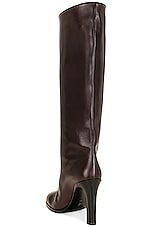 The Row Wide Shaft Boot in Dark Brown, view 3, click to view large image.