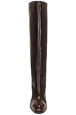 The Row Wide Shaft Boot in Dark Brown, view 4, click to view large image.