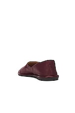 The Row Canal Slip On Slippers in Dark Burgundy, view 3, click to view large image.