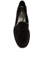 The Row New Soft Loafer in Black, view 4, click to view large image.