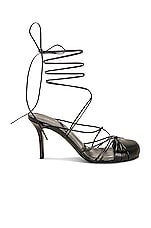 The Row Joan Sandal in Black, view 1, click to view large image.