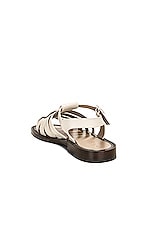 The Row Pablo Sandal in White, view 3, click to view large image.