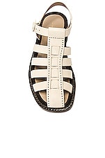The Row Pablo Sandal in White, view 4, click to view large image.
