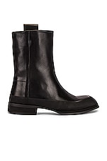 The Row Grunge Leather Boots in Black | FWRD